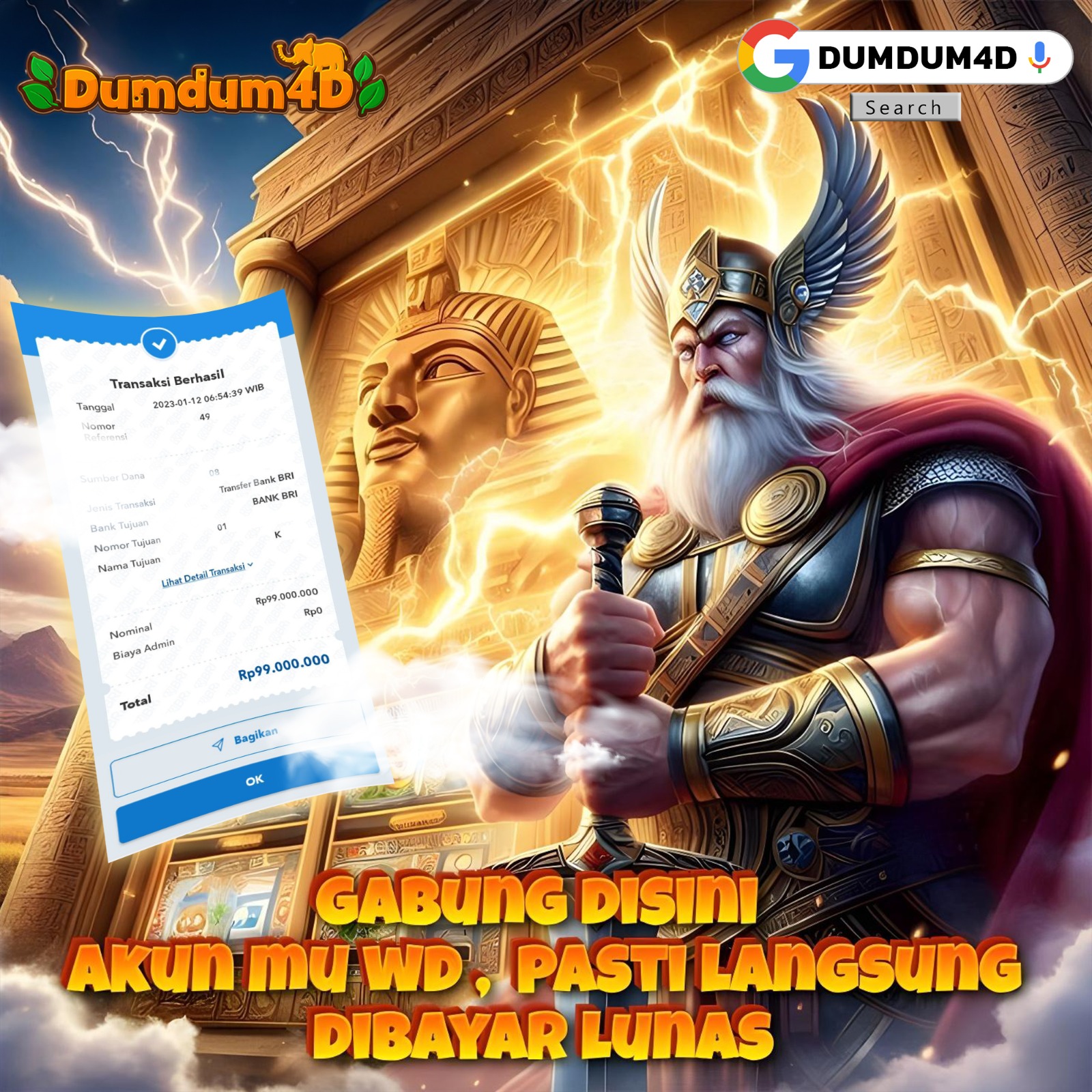 Dumdum4D: Link Resmi Bandar Slot Online Terpercaya, Live Casino Terbaik